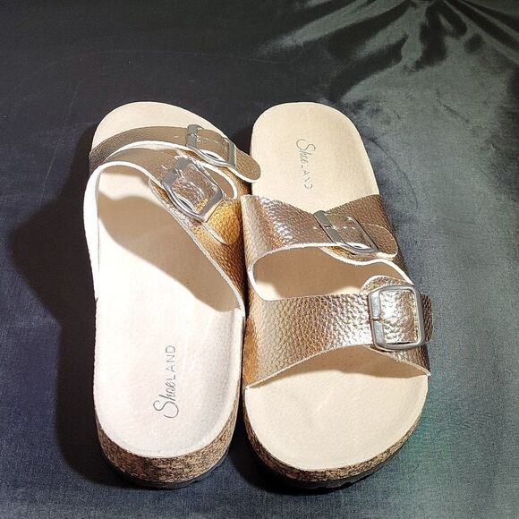 BRAND NEW SHOE LAND VIVIANA ROSE GOLD SANDAL - Picture 13 of 15